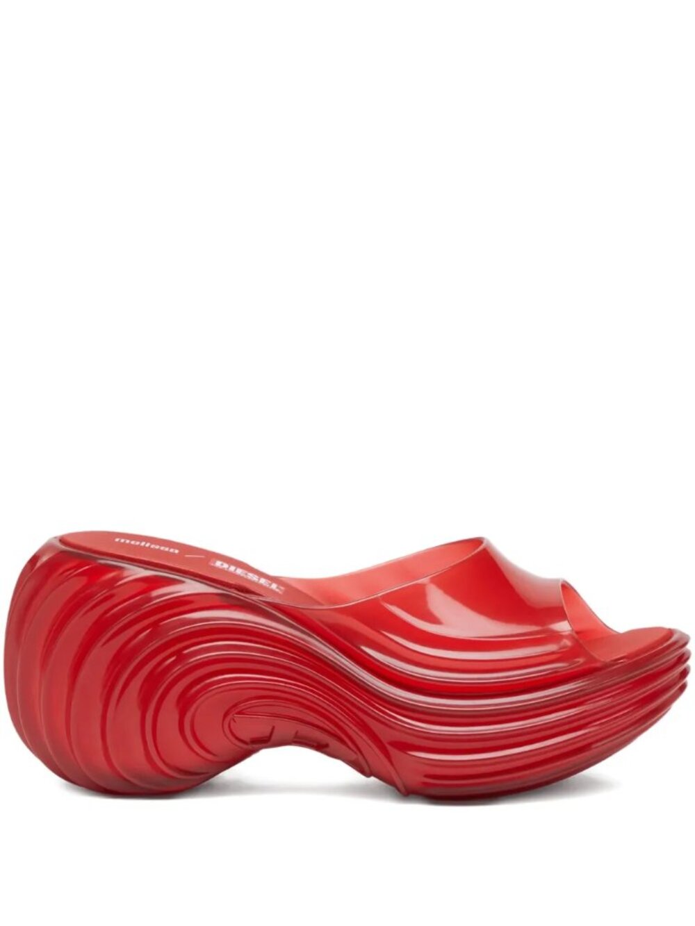 Melissa x Diesel Platform Wave Sandals Red